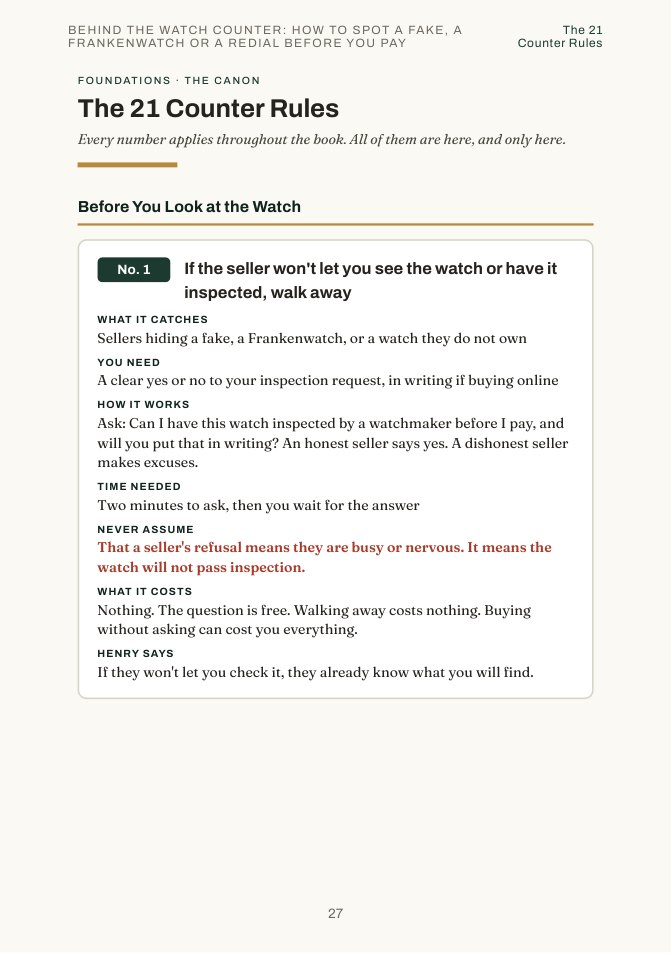 The Counter Rules